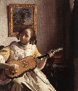 Jan Vermeer The Guitar Player china oil painting reproduction